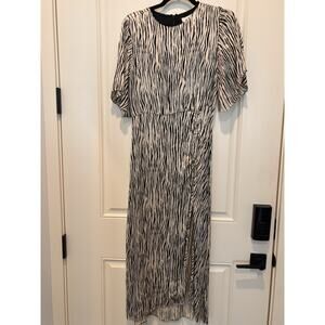 Petersen Zebra Dress Medium Side Cinch Slit